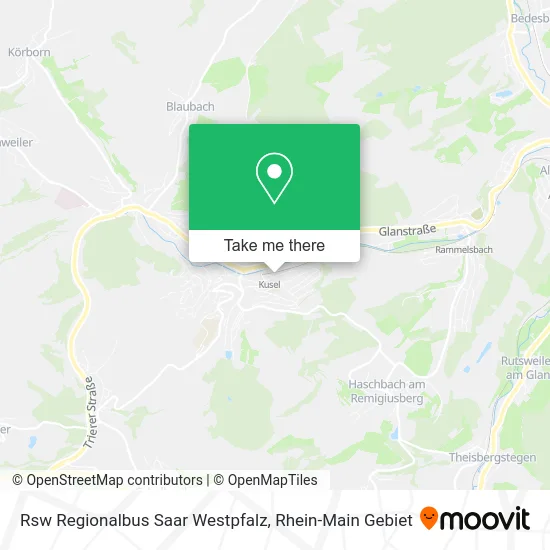 Карта Rsw Regionalbus Saar Westpfalz