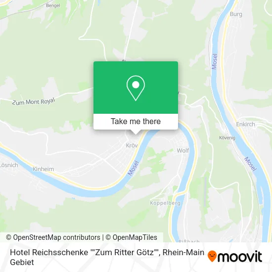 Карта Hotel Reichsschenke ""Zum Ritter Götz""