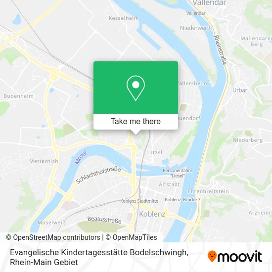 Карта Evangelische Kindertagesstätte Bodelschwingh