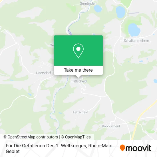 Карта Für Die Gefallenen Des 1. Weltkrieges