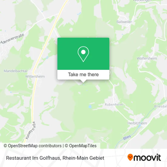 Карта Restaurant Im Golfhaus