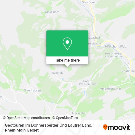 Карта Geotouren Im Donnersberger Und Lautrer Land
