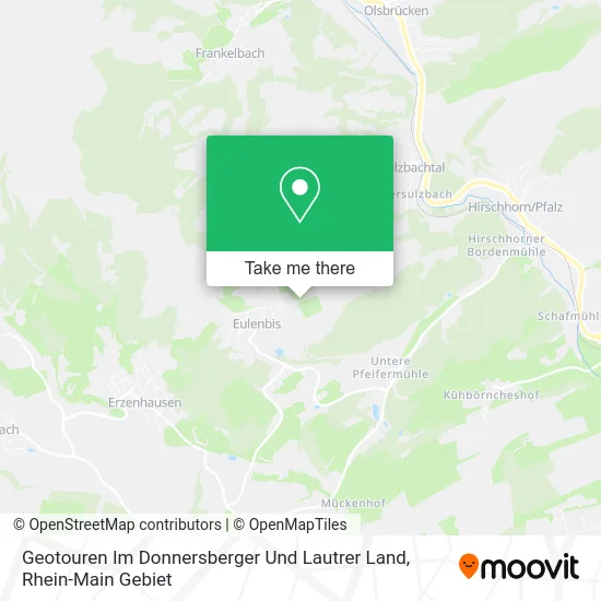 Карта Geotouren Im Donnersberger Und Lautrer Land