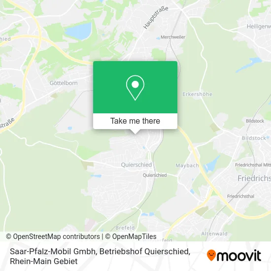 Карта Saar-Pfalz-Mobil Gmbh, Betriebshof Quierschied
