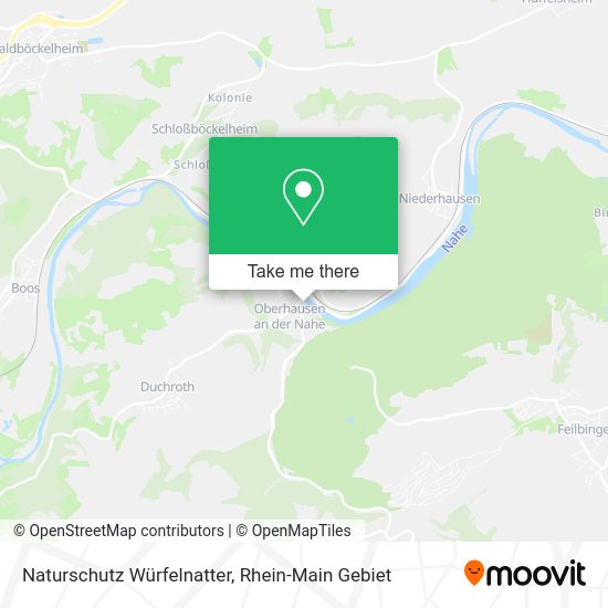 Карта Naturschutz Würfelnatter