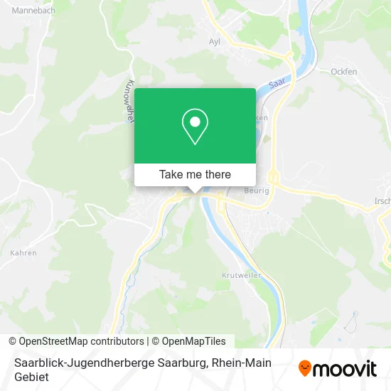 Карта Saarblick-Jugendherberge Saarburg