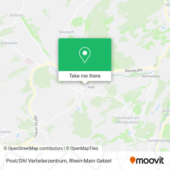 Карта Post/Dhl Verteilerzentrum
