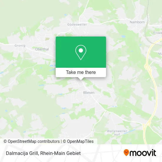 Карта Dalmacija Grill
