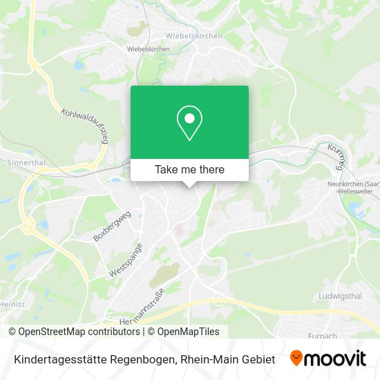 Карта Kindertagesstätte Regenbogen