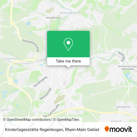 Карта Kindertagesstätte Regenbogen
