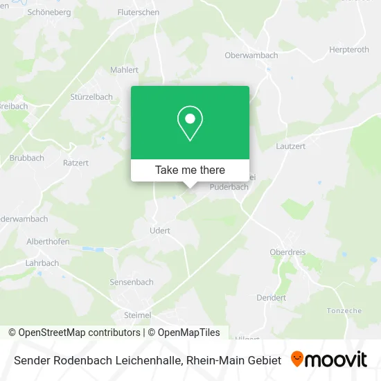 Карта Sender Rodenbach Leichenhalle
