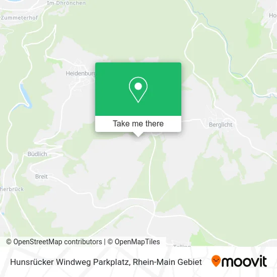 Карта Hunsrücker Windweg Parkplatz