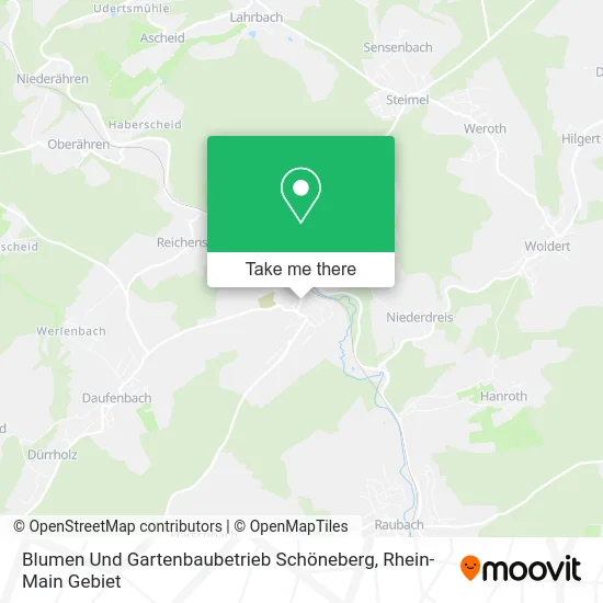Карта Blumen Und Gartenbaubetrieb Schöneberg