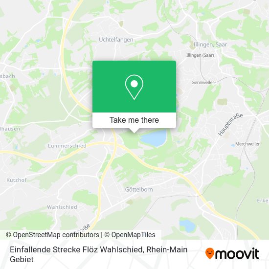 Карта Einfallende Strecke Flöz Wahlschied