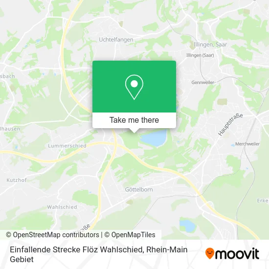 Карта Einfallende Strecke Flöz Wahlschied
