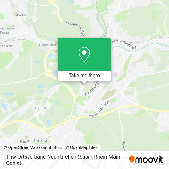 Карта Thw Ortsverband Neunkirchen (Saar)