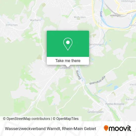 Карта Wasserzweckverband Warndt
