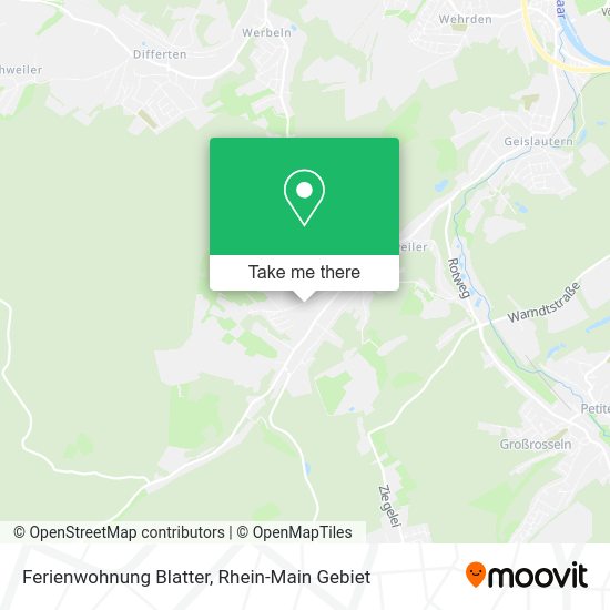 Карта Ferienwohnung Blatter