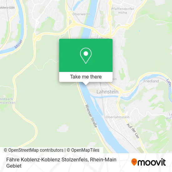 Карта Fähre Koblenz-Koblenz Stolzenfels