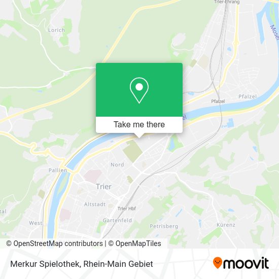 Карта Merkur Spielothek