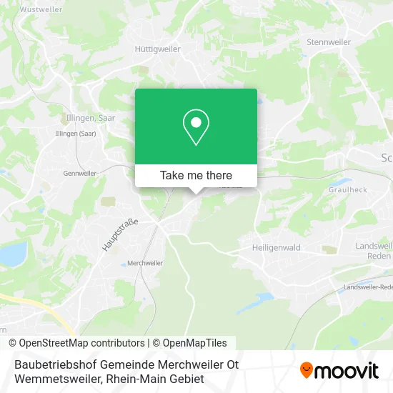 Карта Baubetriebshof Gemeinde Merchweiler Ot Wemmetsweiler