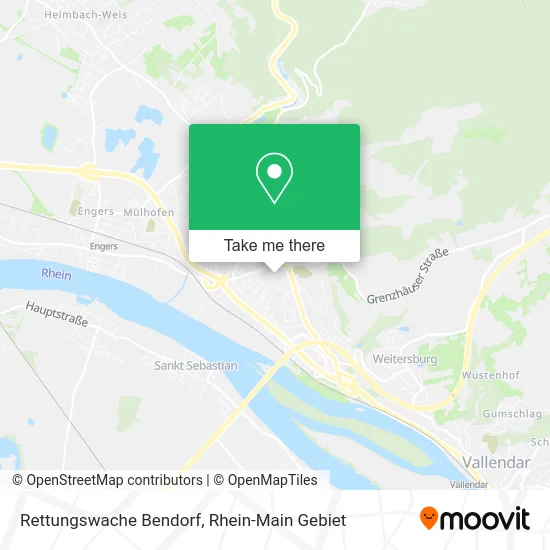 Карта Rettungswache Bendorf