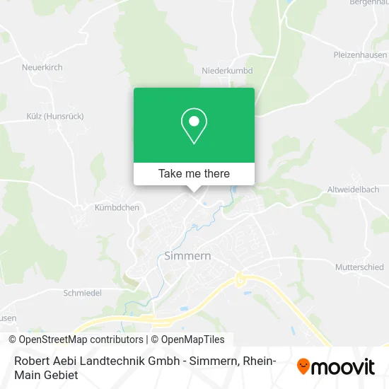 Карта Robert Aebi Landtechnik Gmbh - Simmern