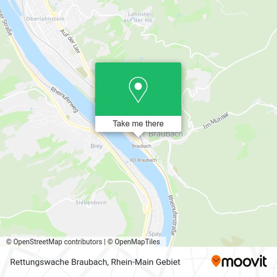 Карта Rettungswache Braubach