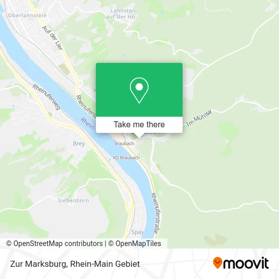 Карта Zur Marksburg