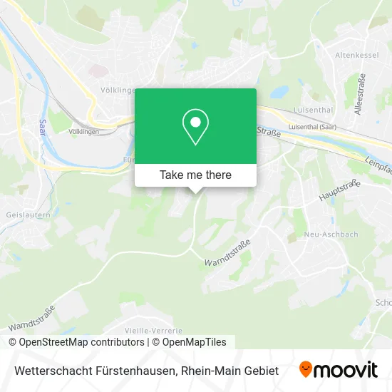 Карта Wetterschacht Fürstenhausen