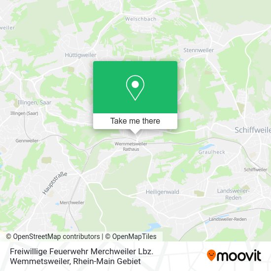 Карта Freiwillige Feuerwehr Merchweiler Lbz. Wemmetsweiler