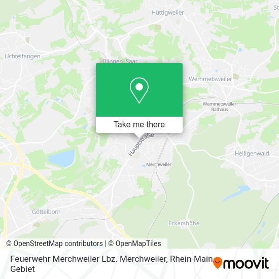 Карта Feuerwehr Merchweiler Lbz. Merchweiler
