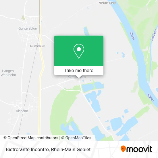 Карта Bistrorante Incontro
