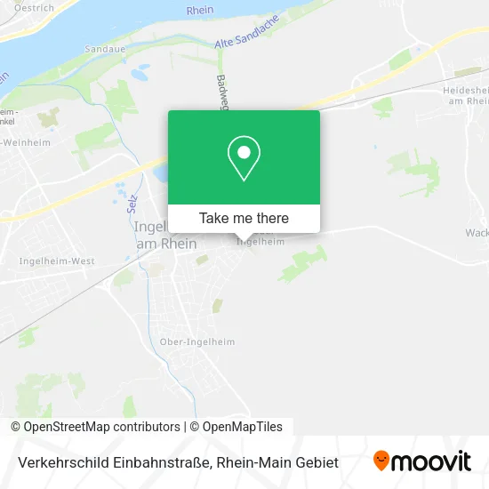 Карта Verkehrschild Einbahnstraße
