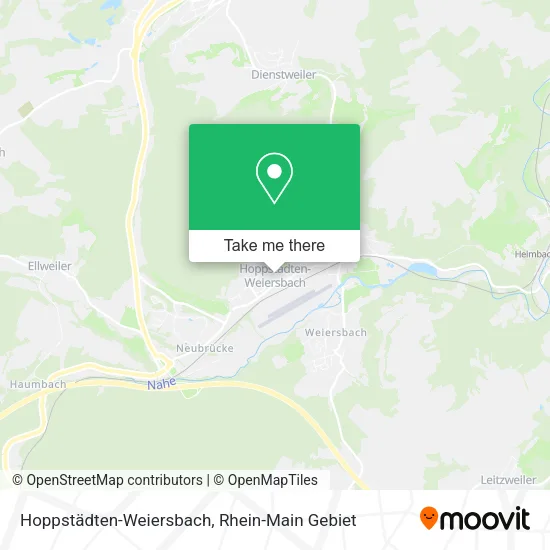 Карта Hoppstädten-Weiersbach