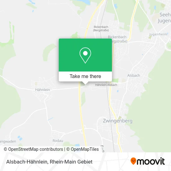 Карта Alsbach-Hähnlein