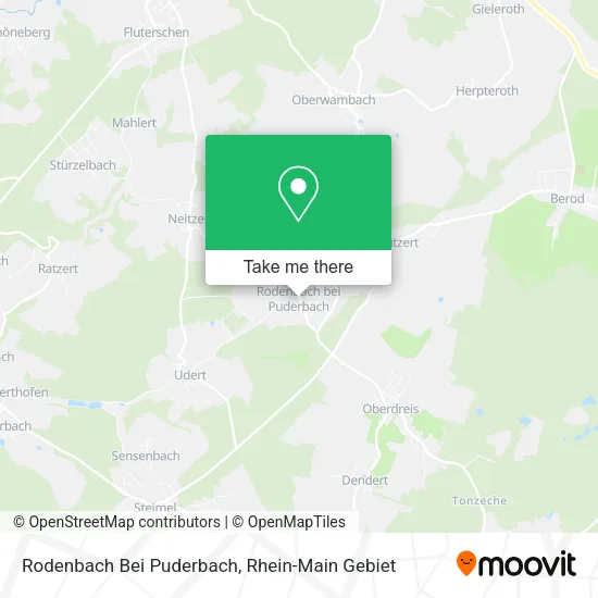 Карта Rodenbach Bei Puderbach