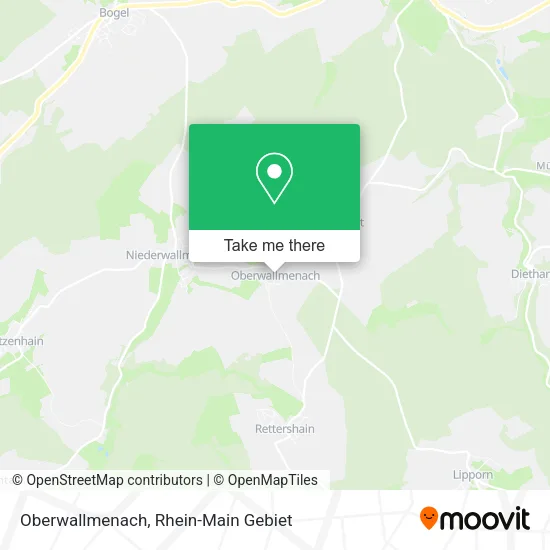 Карта Oberwallmenach
