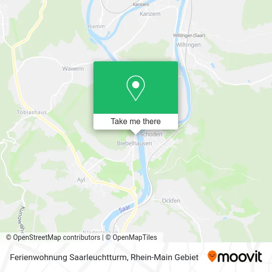 Карта Ferienwohnung Saarleuchtturm