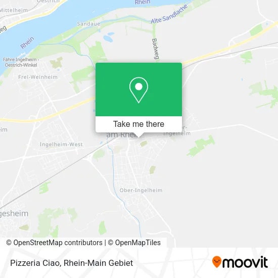 Карта Pizzeria Ciao