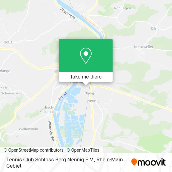 Карта Tennis Club Schloss Berg Nennig E.V.