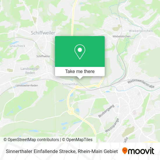 Карта Sinnerthaler Einfallende Strecke