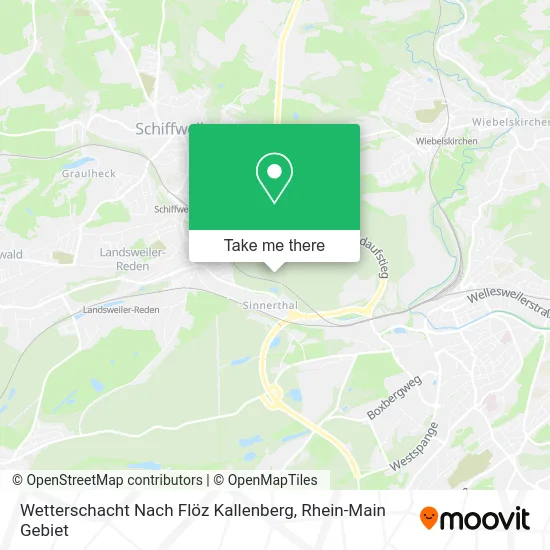 Карта Wetterschacht Nach Flöz Kallenberg