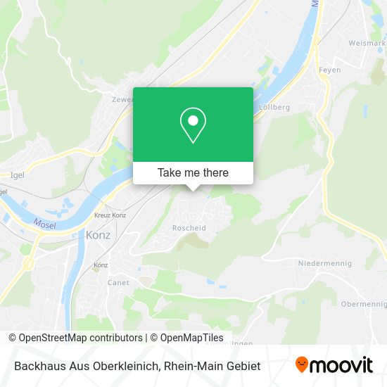 Карта Backhaus Aus Oberkleinich