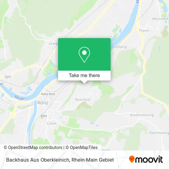 Карта Backhaus Aus Oberkleinich