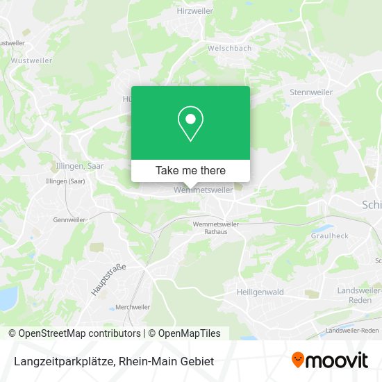 Карта Langzeitparkplätze