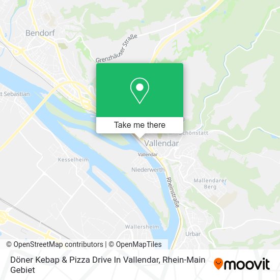 Карта Döner Kebap & Pizza Drive In Vallendar