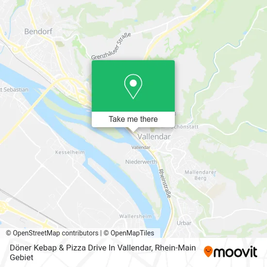Карта Döner Kebap & Pizza Drive In Vallendar