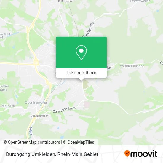 Карта Durchgang Umkleiden
