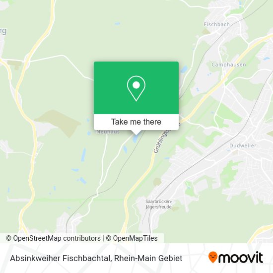 Карта Absinkweiher Fischbachtal